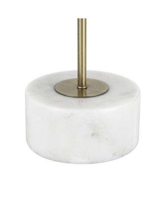 Bella 24 1/2" High Brass and Marble Arc Table Lamp with Dimmer