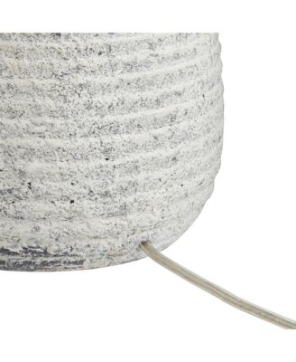 23" High Small Mid Century Modern Accent Table Lamp Handcrafted Sandstone Finish Ceramic Living Room Colors May Vary