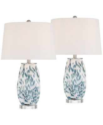 Chelsea 25" High Nightlight Table Lamp Set of 2 with Dimmer