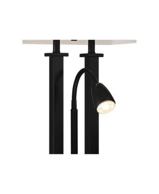 Deacon 26" High Industrial Desk Lamps Set of 2 USB Port AC Power Outlet Gooseneckk Metal Charging