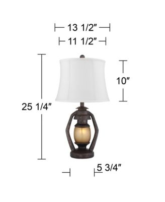 Horace 25.25" Tall Rustic Table Lamps, Set of 2