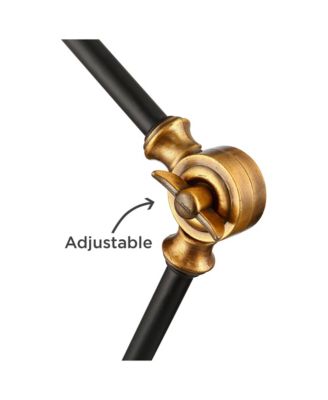 Taurus 20" High Small Farmhouse Desk Lamps Set of 2 USB Ports Adjustable Home Office Charging