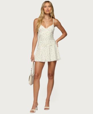 Women's Lushia Floral Ruched Mini Dress