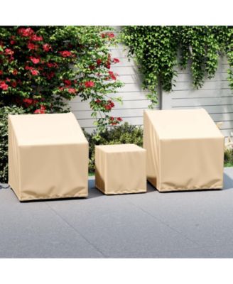 Patio Furniture Covers Waterproof Outdoor Conversation Covers for 3 Pieces Bistro Set
