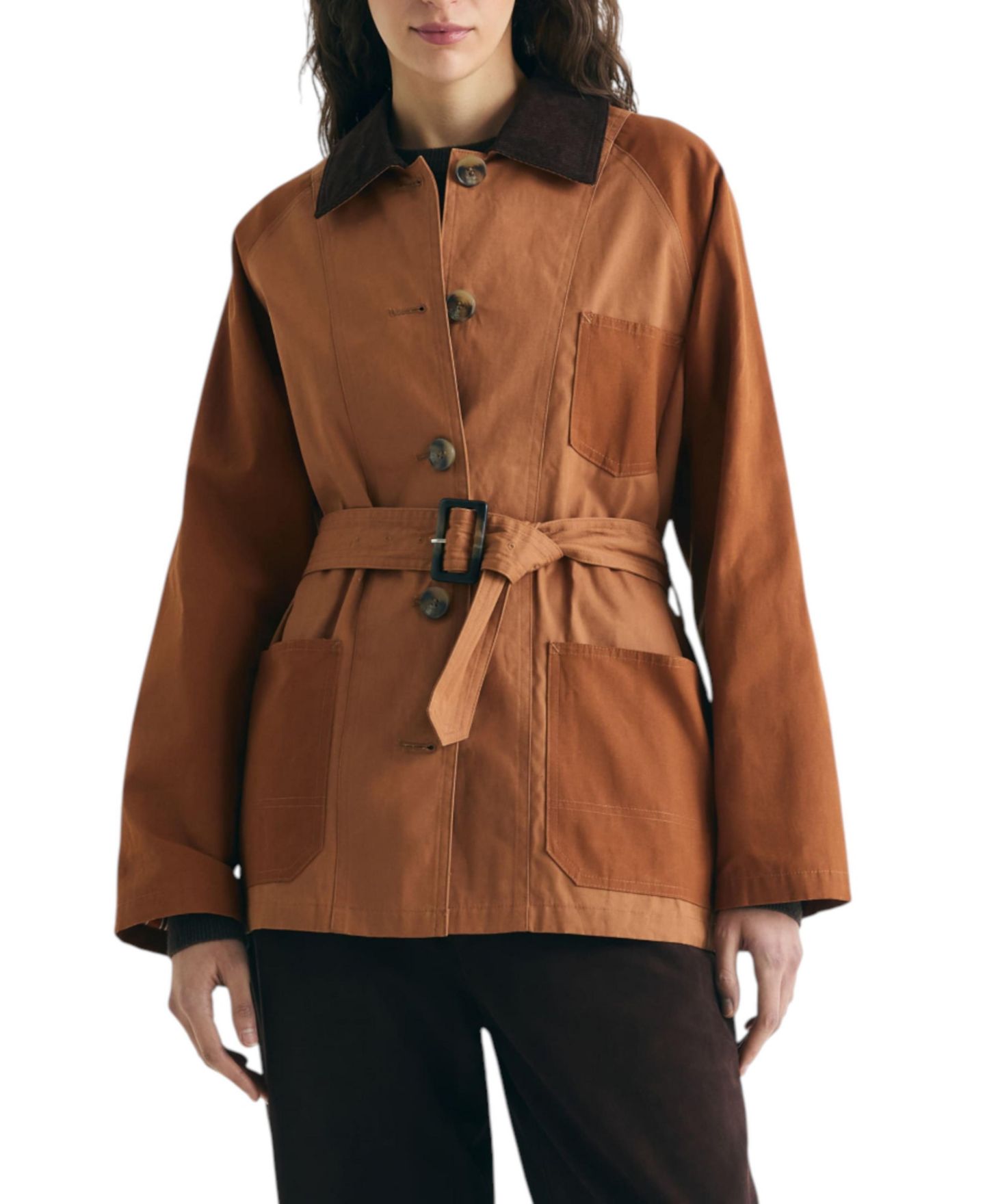 Женская куртка Scalpers Two-Tone Waxed — фото 1