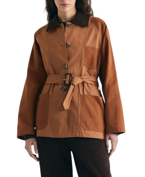 Женские куртки Scalpers Women's Two-Tone Waxed Jacket