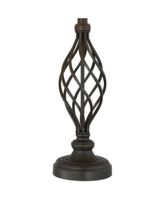 Annie 28" Tall Modern Industrial Table Lamps with Iron Construction and Tabletop Dimmers, Set of 2