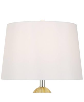Pablo 27" Tall Modern 3-Way Table Lamp Vortex Finish Art Glass Single Shade Living Room Bedroom Bedside