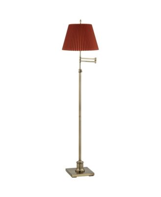 Westbury Modern 70" Tall Standing Floor Lamp Height Metal Brass Finish Pleated