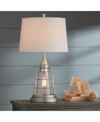 Fisher 28 3/4" Tall Lantern Industrial End Table Lamps Set of 2 Night Light