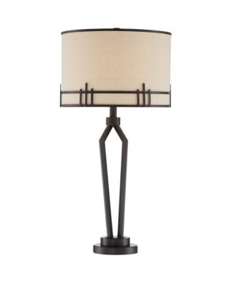 Picket 28" Tall Industrial Table Lamps Set of 2 USB Port