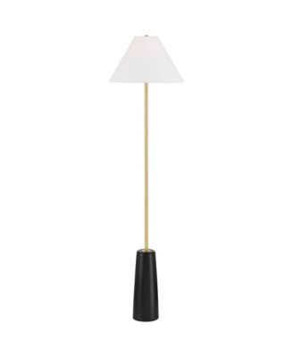 Bamba Modern 61 3/4" Tall Standing Floor Lamp Skinny Gold Metal Brass Finish Living Room Bedroom House
