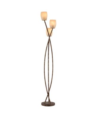 Vierra Trio Farmhouse Rustic 68" Tall Standing Floor Lamp 3-Light Foot Switch