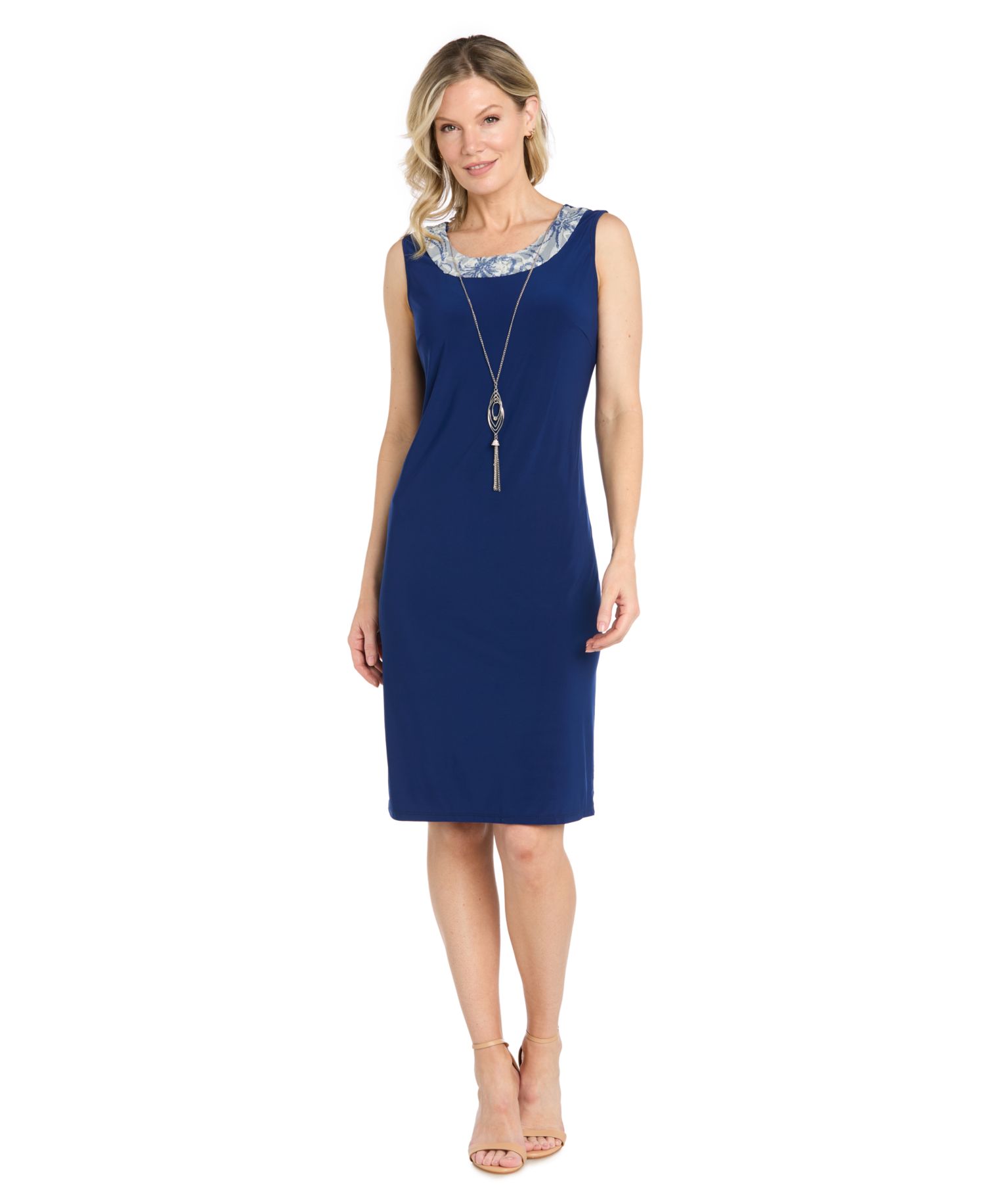 Petite Scoop Neck Jacket Dress
