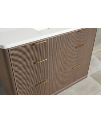 Aria 48" Bathroom Vanity Smoked Oak