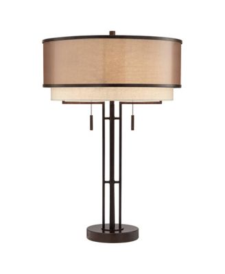 Modern Industrial Table Lamp 27 1/2" Tall with USB Charging Port