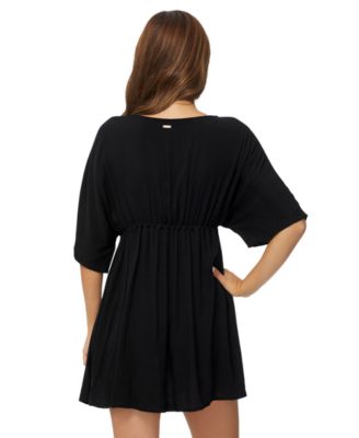 Juniors' Island Plunge V-Neck Cover-Up Tunic