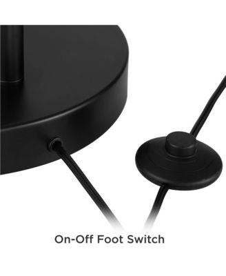 Cora Modern Industrial 72" Tall Arc Floor Lamp with Smart Socket Metal Drum Shade for Living Room Reading