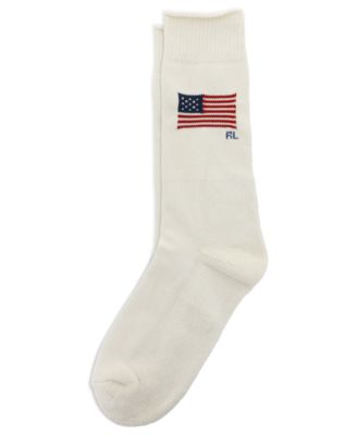 Men's bold knit American Flag Sock
