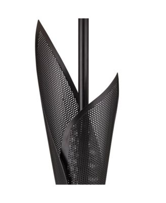 Sasha Modern Industrial Table Lamp 31 1/2" Tall Sculptural  Metal Double Shade Bedroom Living Room Bedside Nightstand Office