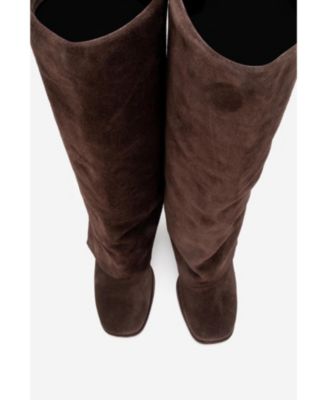 Women's Lojo Leather Block Heel Boot