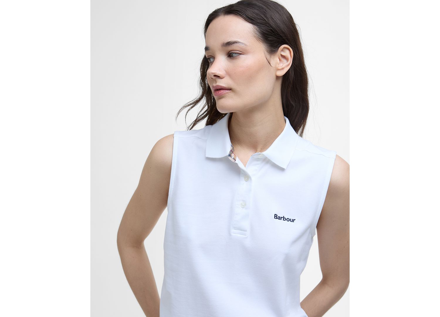 Women's Bowford Ribbed Collar Polo Top
