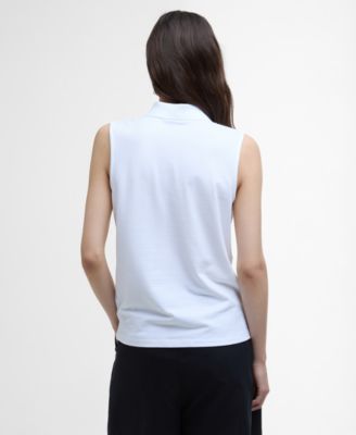 Women's Bowford Ribbed Collar Polo Top