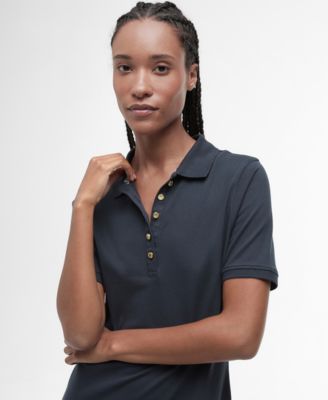 Women's Celeste Rib Collared Neck Midi Polo Dress