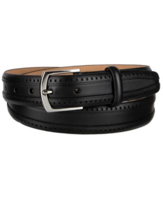 Men's Dawson Brogue Leather Dress Belt
