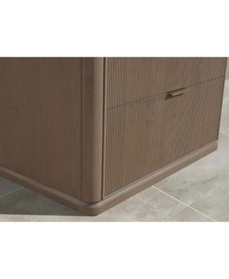 Aria 36" Bathroom Vanity Smoked Oak