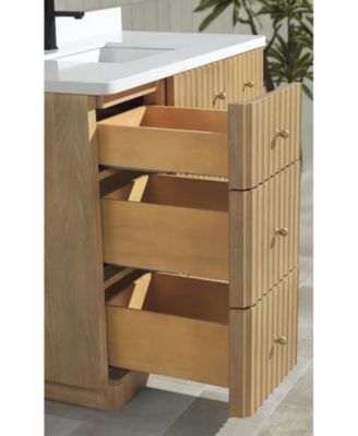 La Jolla 42" Bathroom Vanity Washed Oak