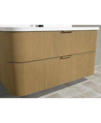 Chantal 42" Floating Bathroom Vanity Oak
