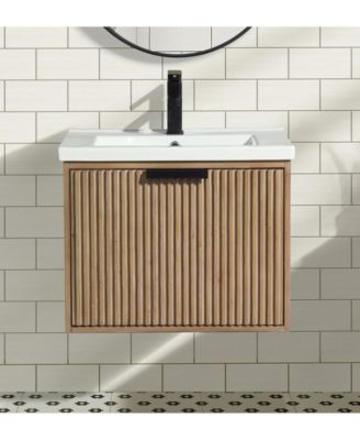 Diego 24" Floating Bathroom Vanity Weathered Fir