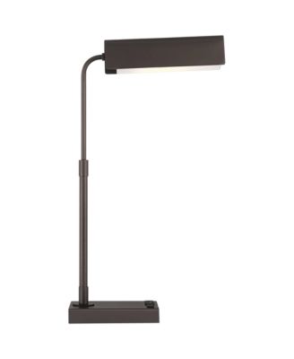 Harris 25 1/2" High Pharmacy Modern Desk Lamp USB Port AC Power Outlet Finish Metal Home Office Charging