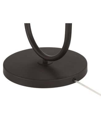 Deva Modern 61" Tall Standing Floor Lamp Side Table Pull Chain Metal Living Room Bedroom House Reading Office