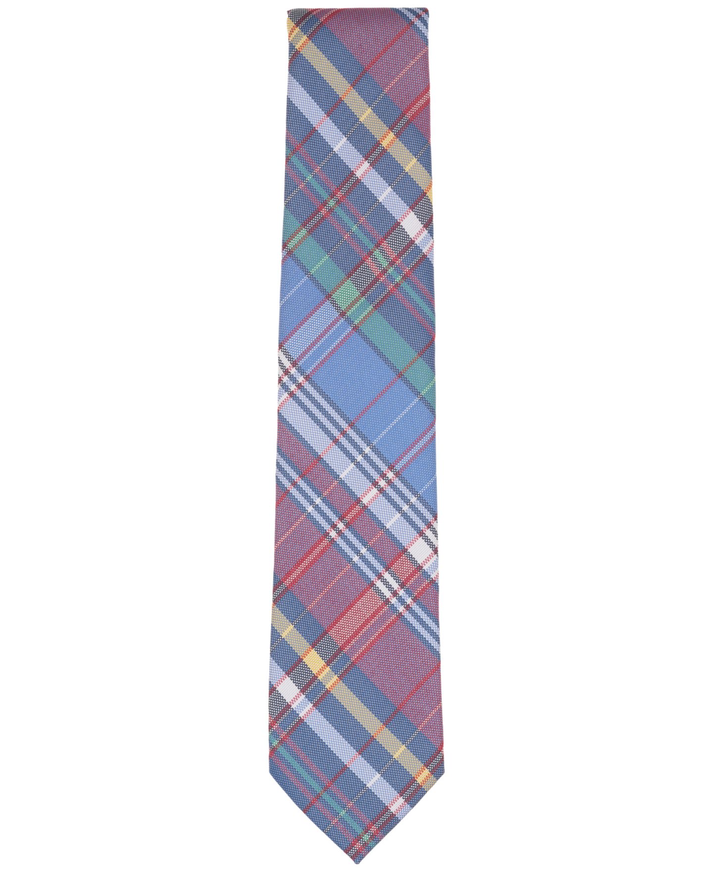 Мужской галстук Club Room Vander Stripe Pattern Tie, цвет: Красный — фото 2