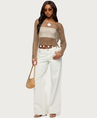 Women's Macarena Crochet Charm Top