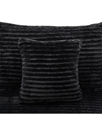 106" Modular Sectional Sofa with Pillows, L-Shape Corduroy Cloud Couch