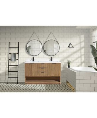 Diego 55" Bathroom Vanity Weathered Fir