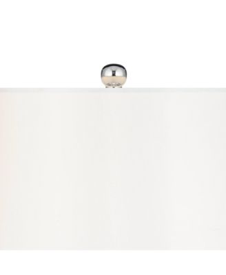 Pablo Modern Table Lamp with Square Marble Riser 27" Tall  Art Glass  Shade for Bedroom Living Room Bedside