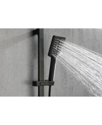  Handheld Shower with 28-Inch Slide Bar and 59-Inch Hose