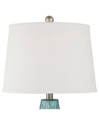 Dylan 27 1/2" Tall Modern Coastal Table Lamps Set of 2 WiFi Smart Socket Glass Living Room Bedroom