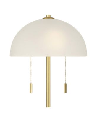 Lia 22 1/2" High Metal Mushroom Pull-Chain 2-Light Table Lamp
