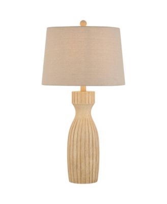 360 Lighting Andros High Beige Almond Table Lamp
