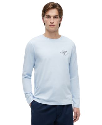 Men's Script Stack Logo Regular-Fit Long-Sleeve T-Shirt