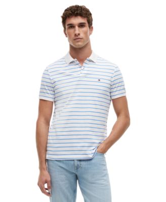 Men's Regular-Fit Smooth Touch Stripe Polo Shirt
