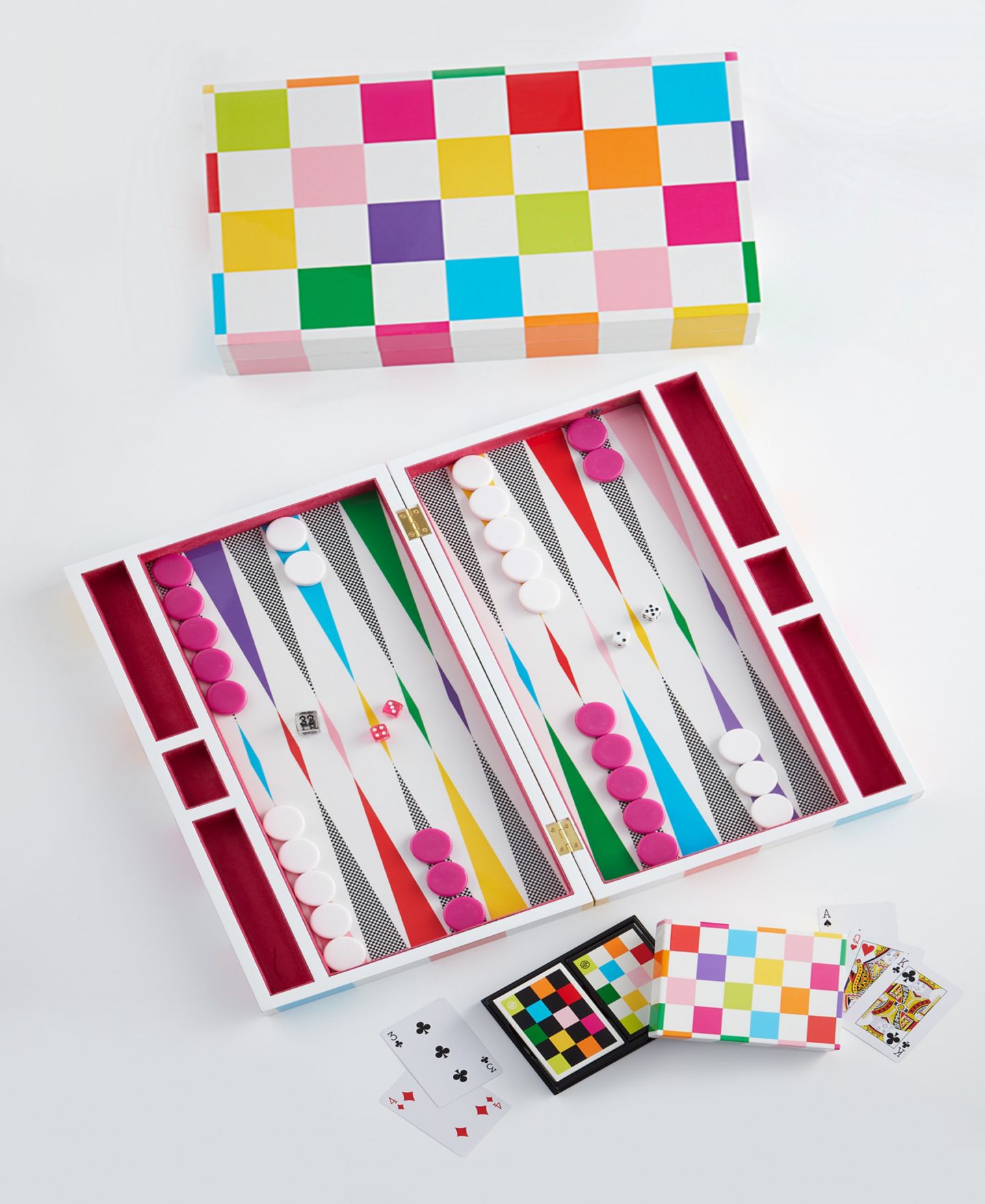 Детские игрушки Jonathan Adler Checkerboard Backgammon Set — фото 3