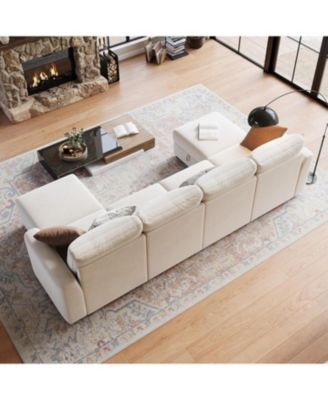 Modular Sectional Sofa-Cloud Sectional Couches- Couch Sectional with Large Storage and Ottoman for Living Room, L-Shape