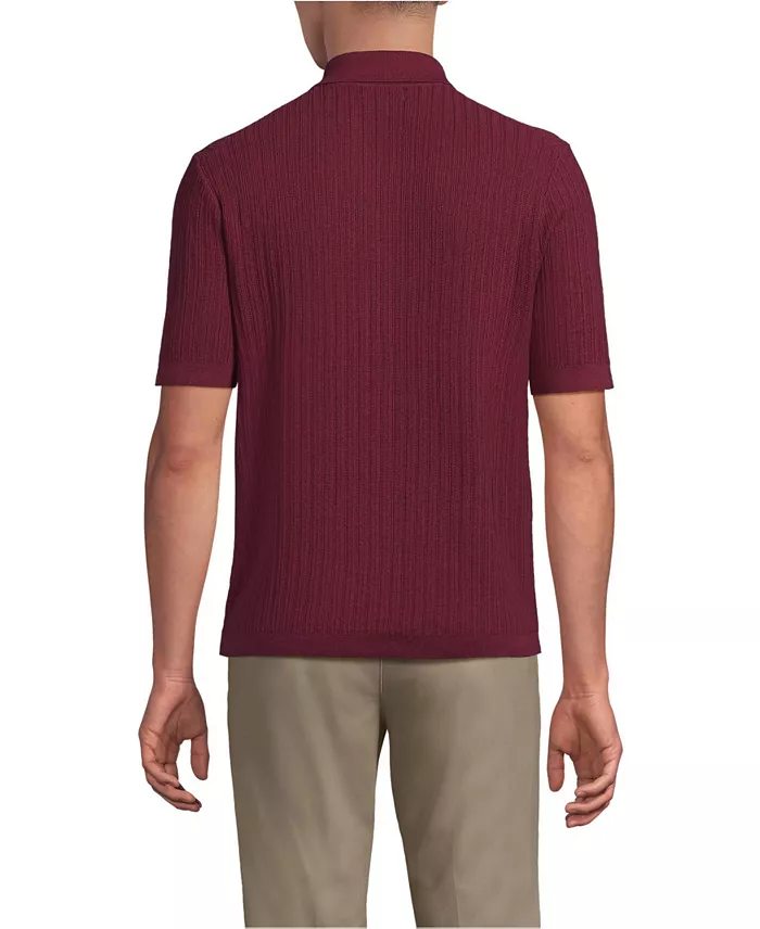 Men's Short Sleeve Lightweight Button Through Polo Shirts - thumbnail 2
