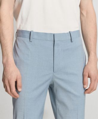 Men's Stretch Fabric Super Slim-Fit Suit Pants